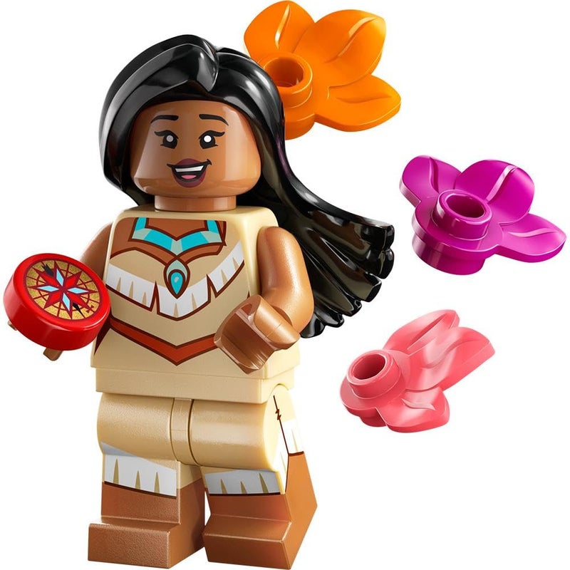 Blue Ocean LEGO Minifigures Disney 100 - Choose 1 of 18 Different Figures 71038 (Pocahontas with compass print), small - Image 1