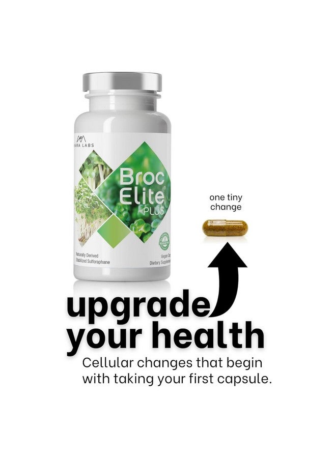BrocElite مكمل ميرا لابز بروك إليت بلس | مستخلص بروكلي مع سلفورافان مستقر | خالي من بقايا الجليفوسات | 60 كبسولة نباتية - Image 4