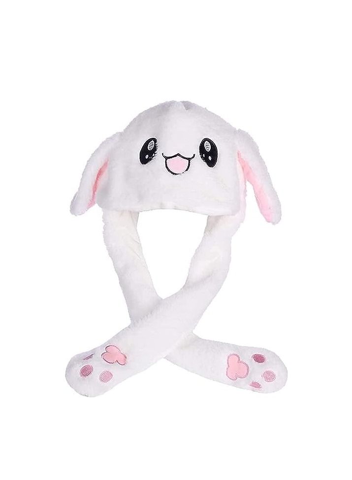 أوريتي قبعة أرنب قطيفة مضحكة من ORiTi، قبعة أرنب متحركة/قافزة، قبعة لطيفة للجنسين مزودة بغطاء للأذن مع مخالب للنساء والفتيات - Image 5