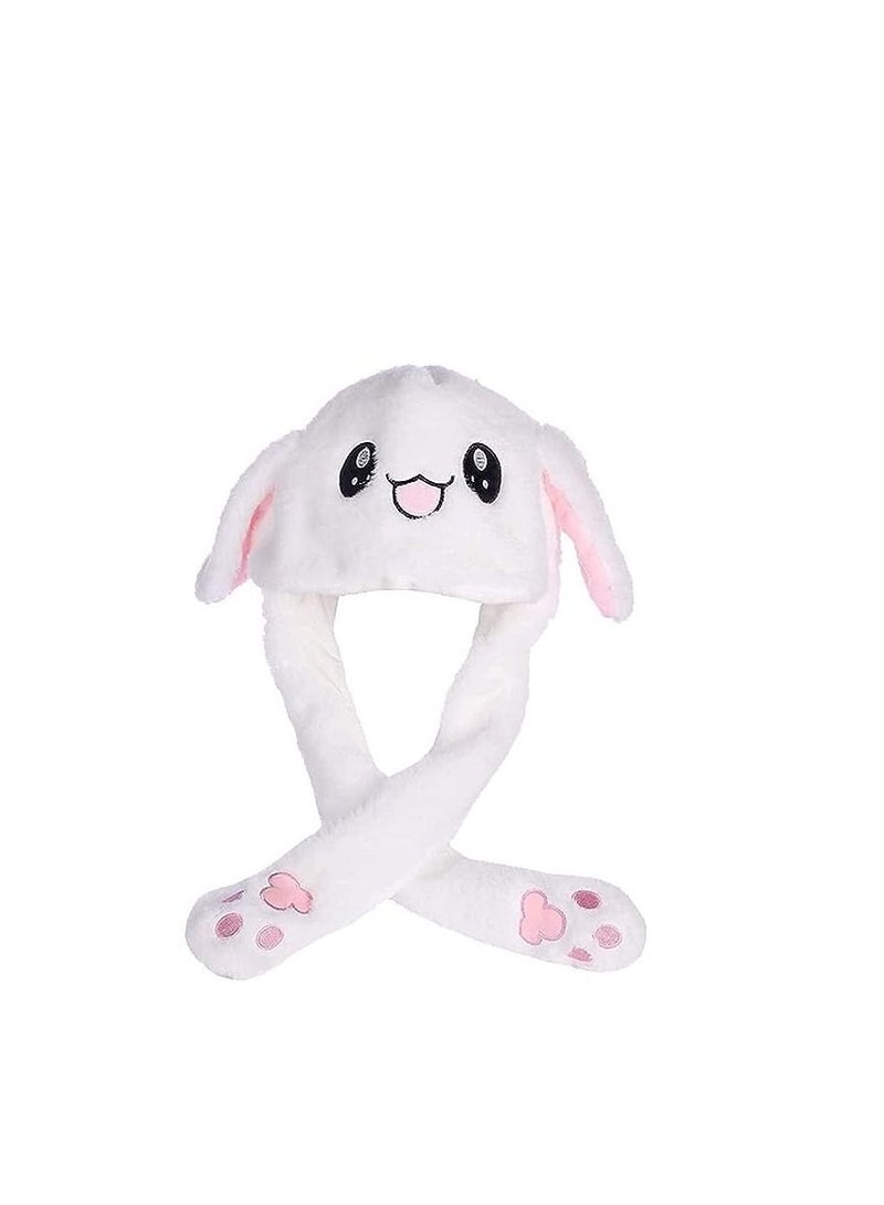 أوريتي قبعة أرنب قطيفة مضحكة من ORiTi، قبعة أرنب متحركة/قافزة، قبعة لطيفة للجنسين مزودة بغطاء للأذن مع مخالب للنساء والفتيات - Image 2