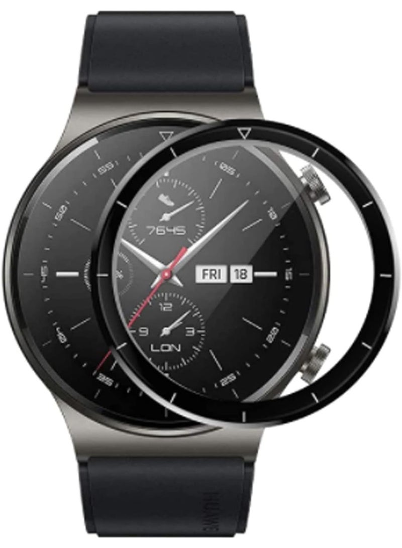 Screen Protector Compatible with Huawei Watch GT2 Pro 46mm, [3D Full Coverage] [9H Hardness] [Case Friendly] [Crystal Clear] [Anti-Scratch] - Image 1