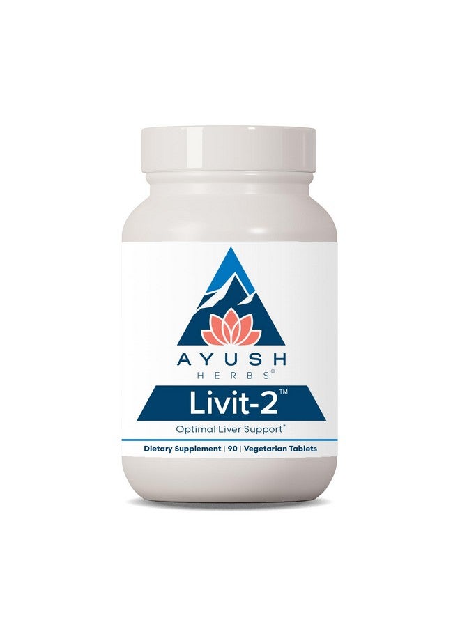 أيوش هيربس Ayush Herbs Livit-2، مكمل عشبي طبيعي لدعم الكبد يوميًا من الأيورفيدا، 90 قرصًا - Image 1