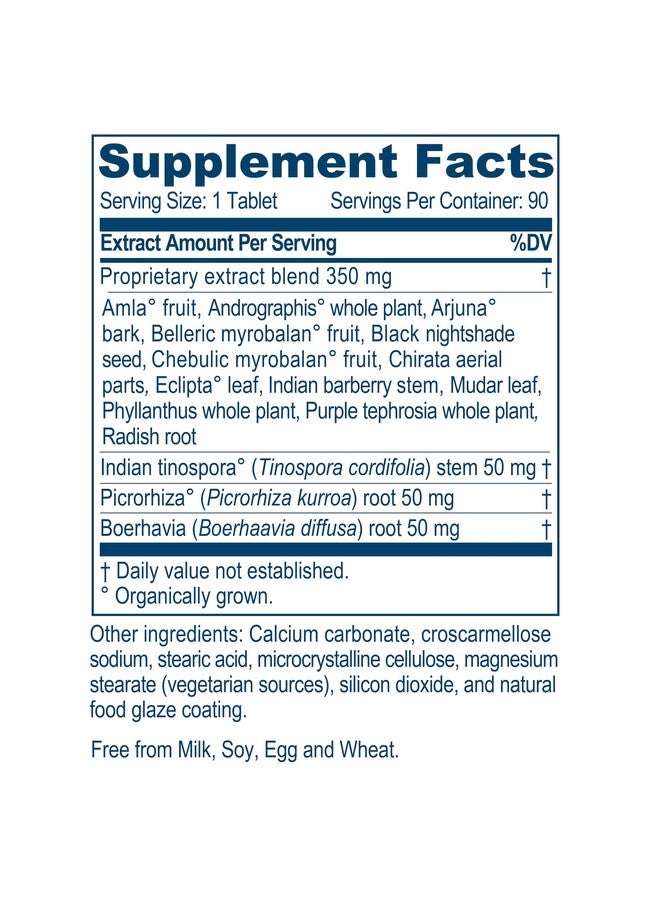 أيوش هيربس Ayush Herbs Livit-2، مكمل عشبي طبيعي لدعم الكبد يوميًا من الأيورفيدا، 90 قرصًا - Image 2