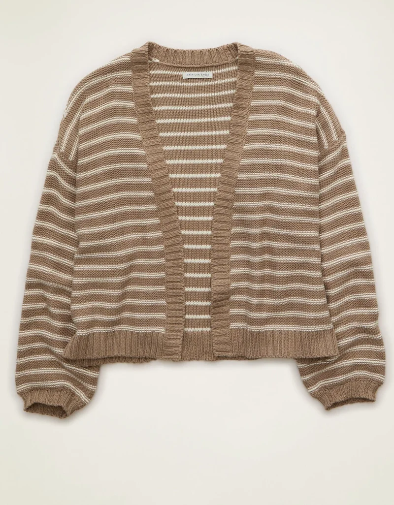 American Eagle  AE Balloon-Sleeve Open-Front Cardigan for Women | Best Price UAE