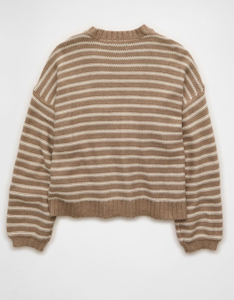 American Eagle AE Balloon-Sleeve Open-Front Cardigan - Image 5