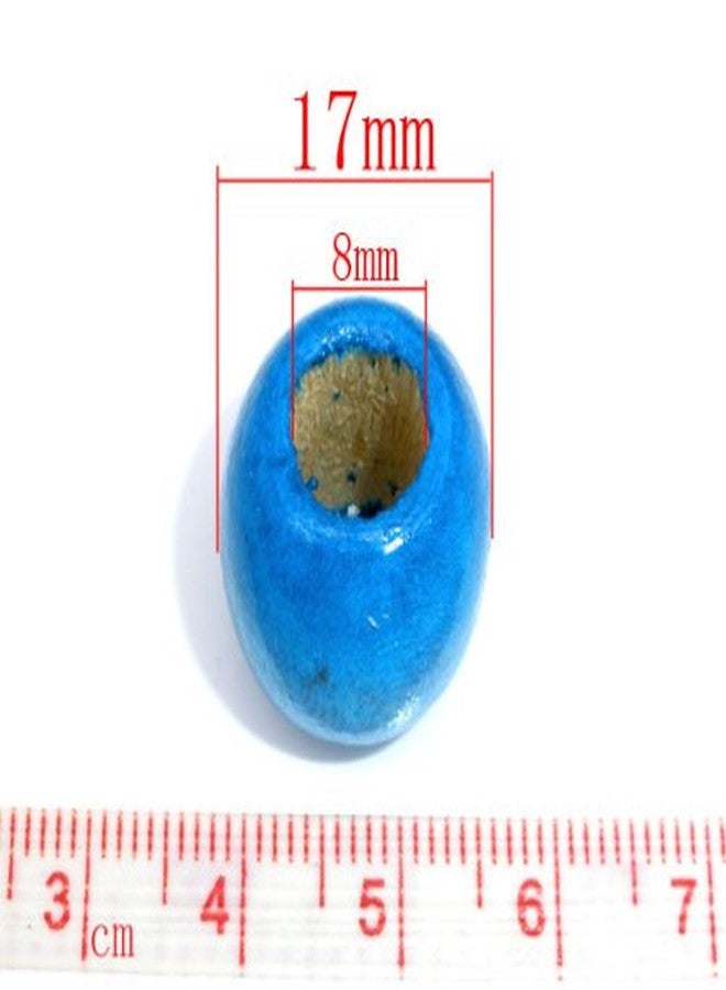 Craft Making Shop 125 Large Hole Wood Beads for Crafts and Macrame 17mm x 14mm Barrel Hair Beads with 8mm Large Hole Multicolor Assortment, 125 Count - Image 5