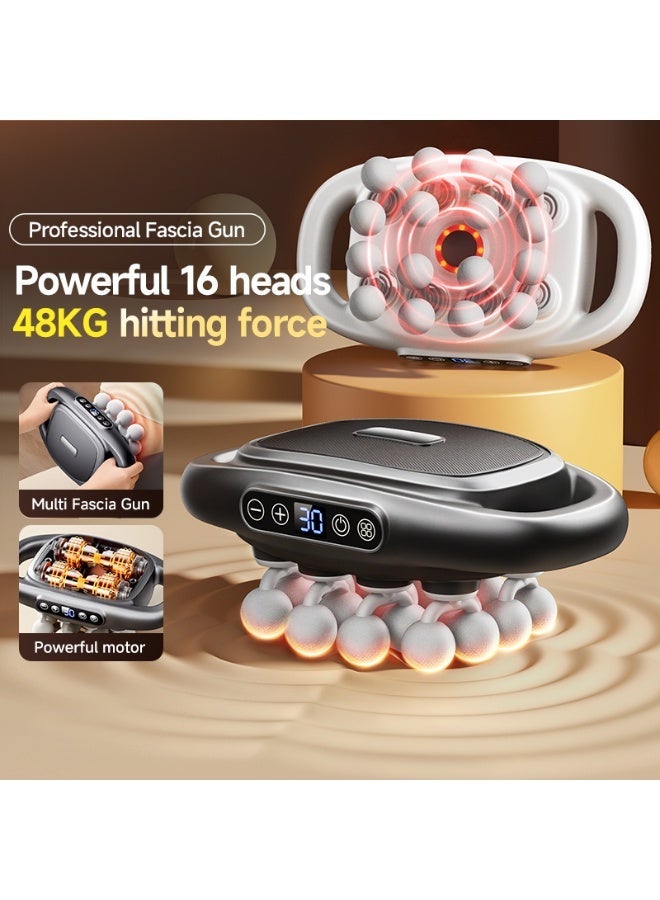 jocelee 16-Head Massage Gun Percussion Deep Tissue Muscle with 3 Modes 30 Speed ​​Settings Relieving Muscle Pain in the Back Shoulders Legs Feet and Overall Body - Image 1
