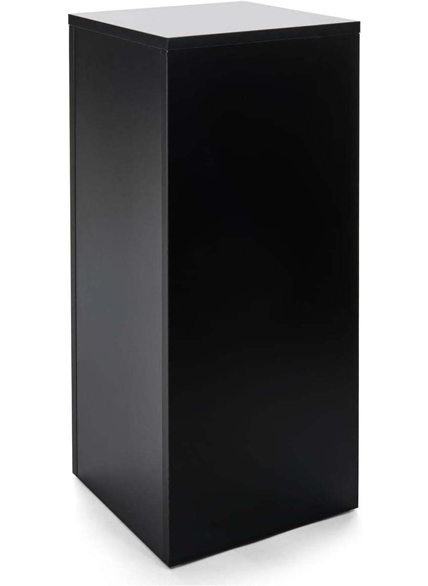 Displays2go Displays2go 30 Tall Floor Standing Pedestal Stand with 125 Square Top Black WDCUBEBLK2  - Image 1