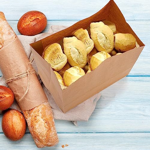 RanGit Bhumi Brown Kraft Paper Lunch Bags - 6.5x11x3.5 in Small, 50pcs - Eco-friendly, Reusable, Fold Top Closure - Image 5