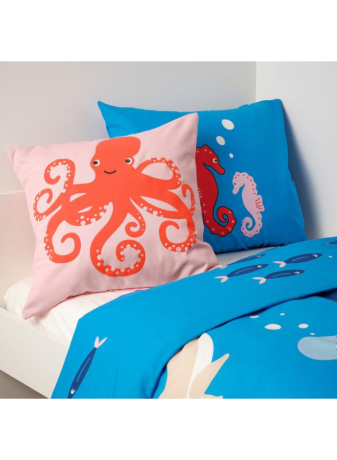 erorex Cushion cover, octopus pattern/pink, 50x50 cm - Image 3
