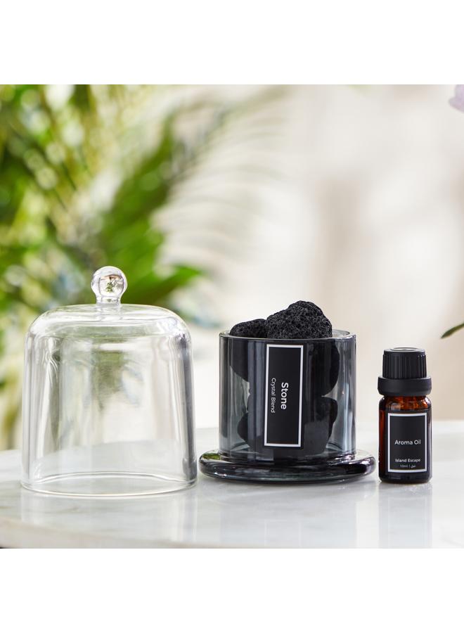 هوم بوكس حجر عطري من Balmy Island Escape مع وعاء زجاجي - 210 جم - Image 2