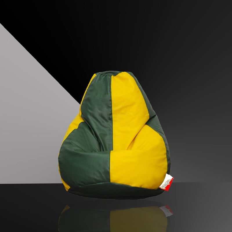 LAZYBAG Bean Bag Chair Furniture for Kids XXXL Bean Bag Cover Playing Video Games or Relaxing for classrooms daycares Libraries or Work from Home Yellow and Green 3XL Size - Image 5