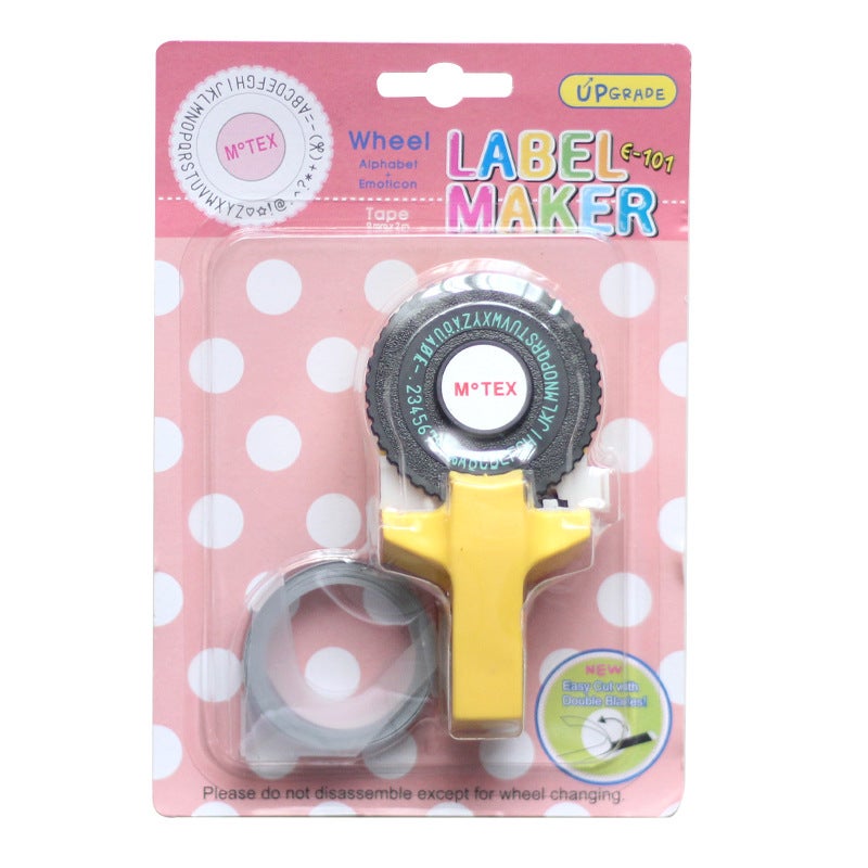 Tiktok Same Style South Korea Creative Manual Printer Motex Label Machine Diy Digital Letter Tape Sticker Typewriter - Image 1