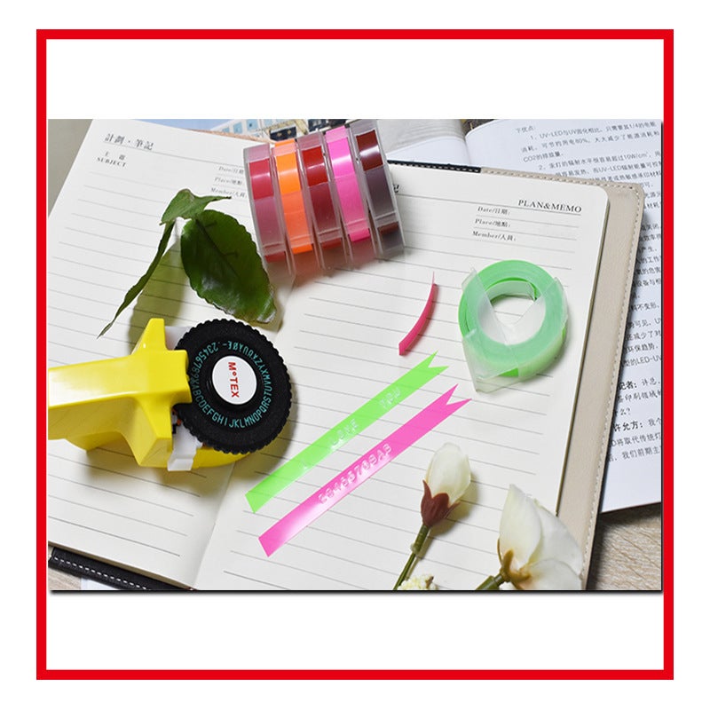 Tiktok Same Style South Korea Creative Manual Printer Motex Label Machine Diy Digital Letter Tape Sticker Typewriter - Image 5