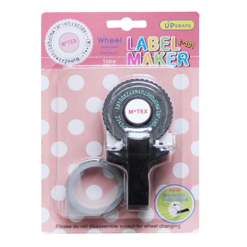 Tiktok Same Style South Korea Creative Manual Printer Motex Label Machine Diy Digital Letter Tape Sticker Typewriter - Image 2