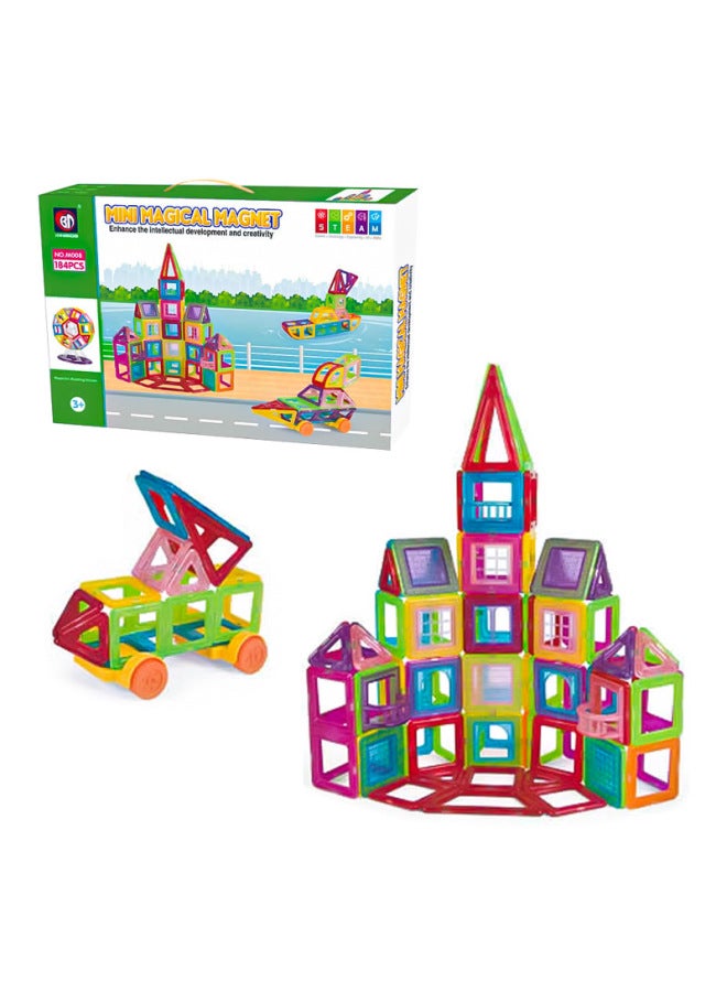 Xindiida Mini Magnetic Tablets Children's Building Castle Set 3+ Years Old Early Education Enlightenment Magnetic Building Blocks Toys - Image 4