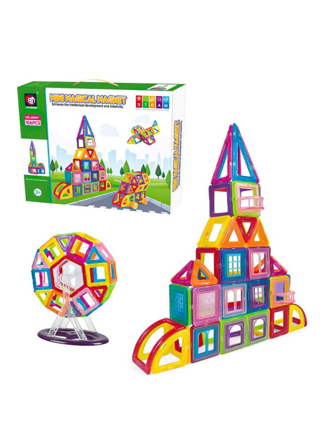 Xindiida Mini Magnetic Tablets Children's Building Castle Set 3+ Years Old Early Education Enlightenment Magnetic Building Blocks Toys - Image 5