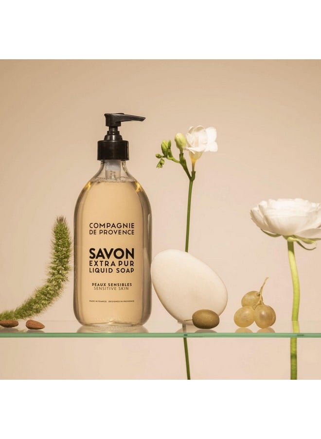 La Compagnie de Provence Compagnie de Provence Savon de Marseille Extra Pure Liquid Soap - Sensitive Skin - 10 Fl Oz Plastic Pump Bottle  - Image 3