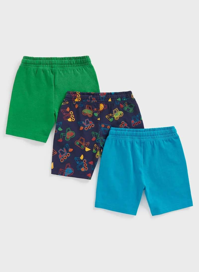 mothercare Kids 3 Pack Assorted Shorts
