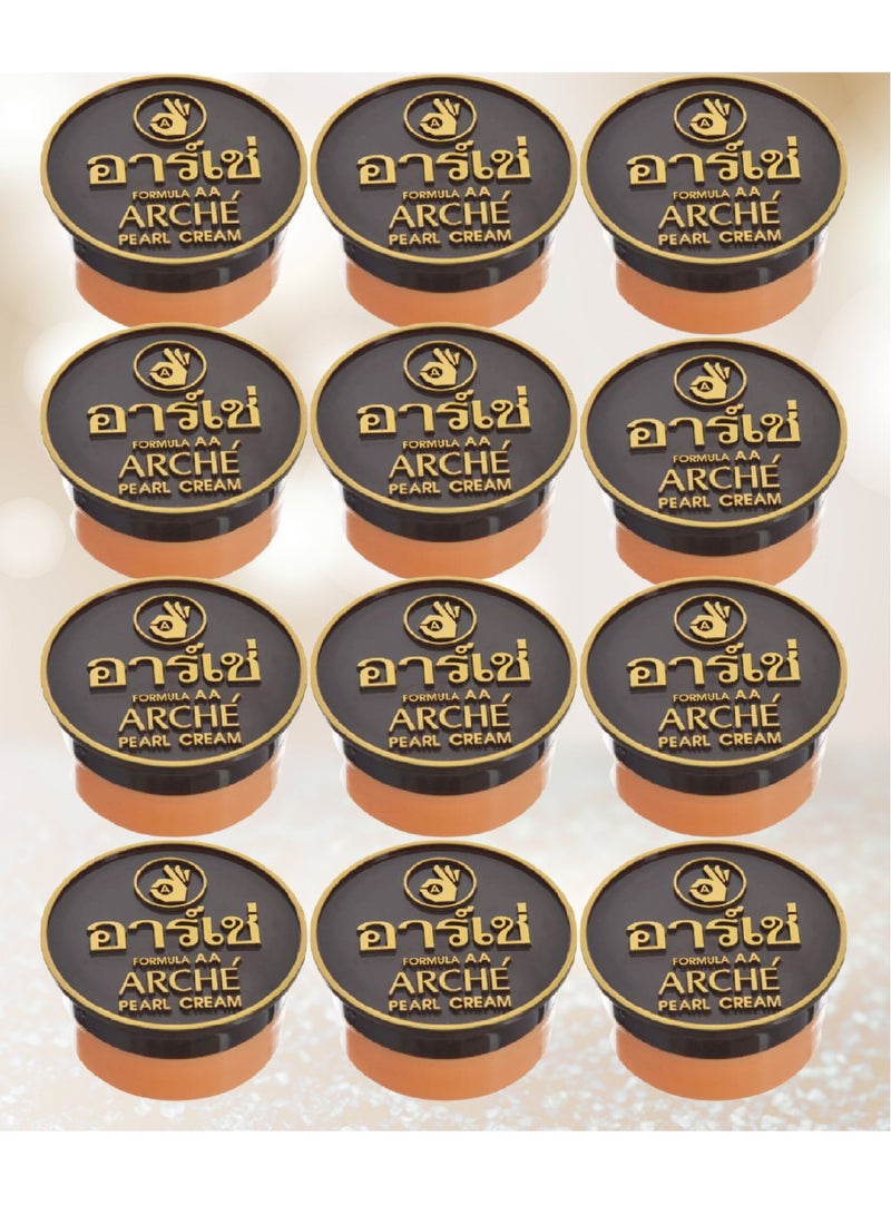 أرش 12 قطع كريم تفتيح البشرة 5 غرام 3 قي 1 ذو خصائص متعددة منها تغطية البقع السوداء في الوجة حماية من اشعة الشمس تنعيم البشرة كريم قبل المكياج - Image 1