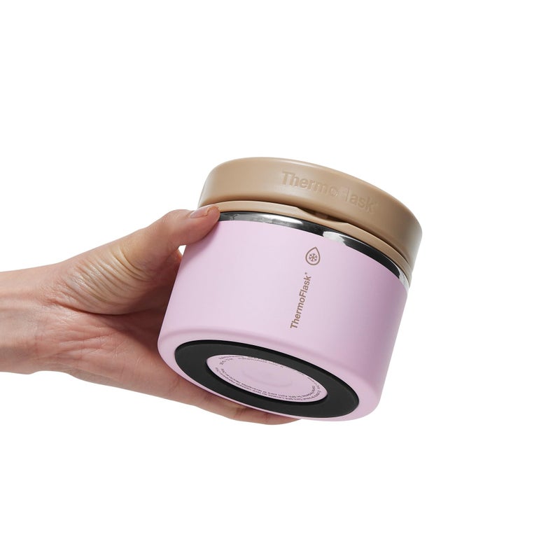 ThermoFlask ترمو فلاسک 12 أونصة جرة طعام معزولة مزدوجة الجدار، رمال وردية - Image 4