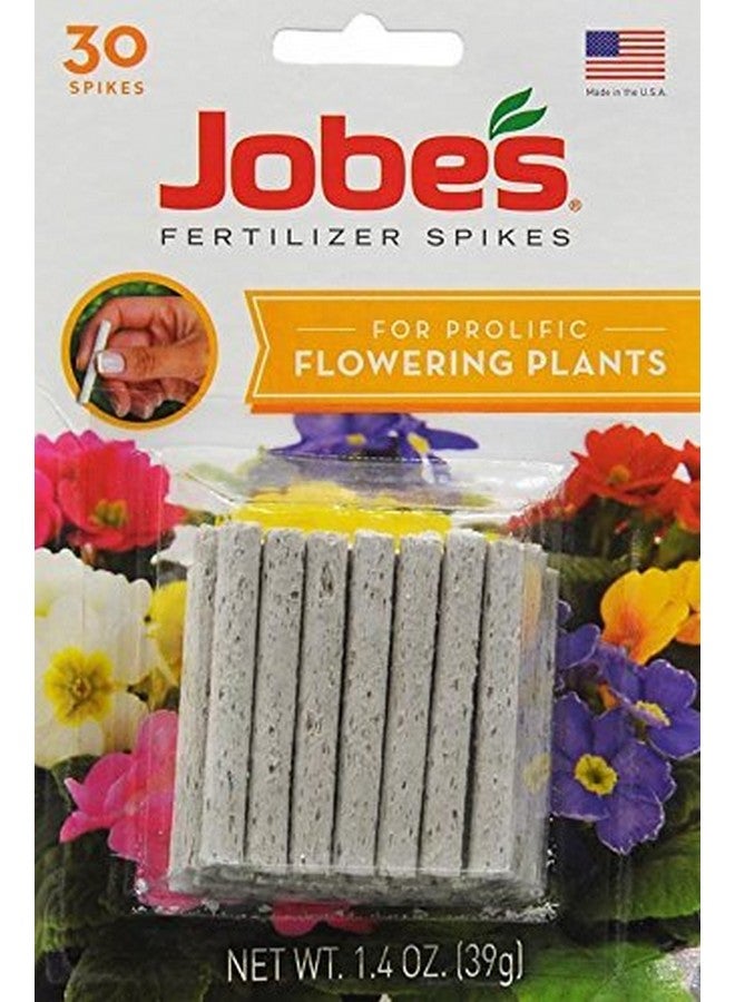 مسامير سماد الطعام للنباتات الداخلية والخارجية من Jobe's Flower - عبوة من 30 قطعة