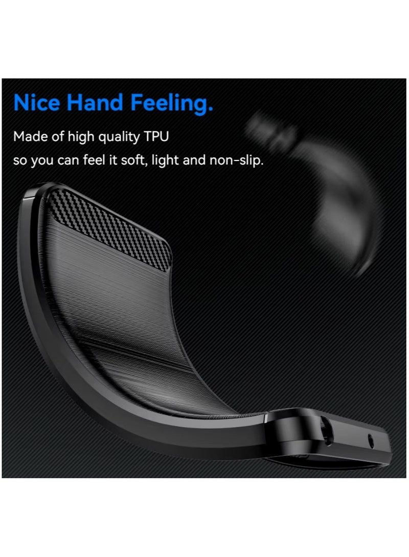 Brushed Carbon Fiber Shockproof Case For Nothing CMF Phone 1 - Black - Image 4