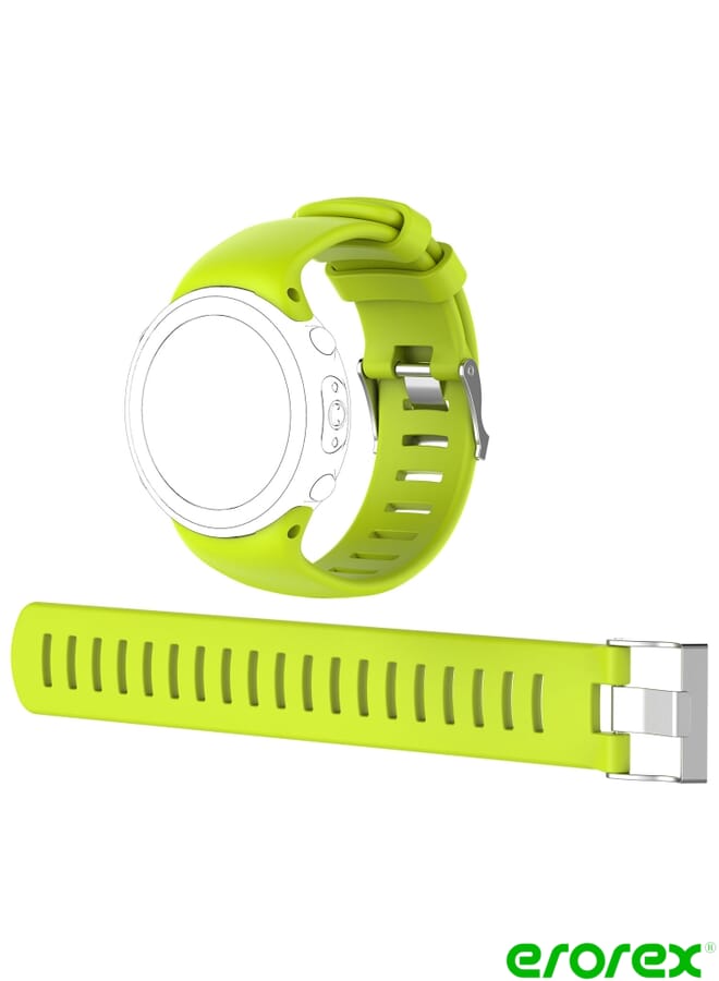 erorex حزام بديل لساعات الغوص Sunnto D4 / D4i Novo من السيليكون مع حزام تمديد - Image 1