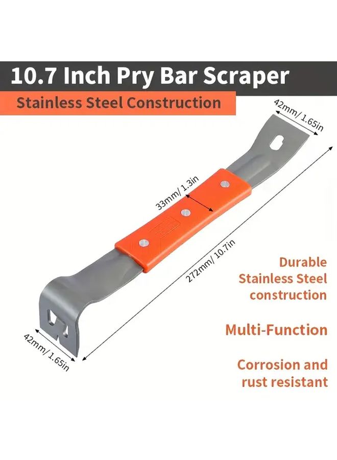 RUITOOL 1 PC Heavy Duty Pry Bar With M4 M6 Hex Socket And Angle Head For Nail Removal Board Separation - Image 2
