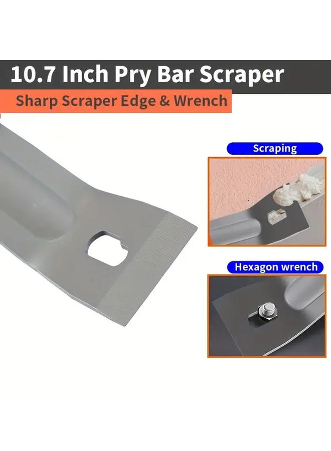 RUITOOL 1 PC Heavy Duty Pry Bar With M4 M6 Hex Socket And Angle Head For Nail Removal Board Separation - Image 4