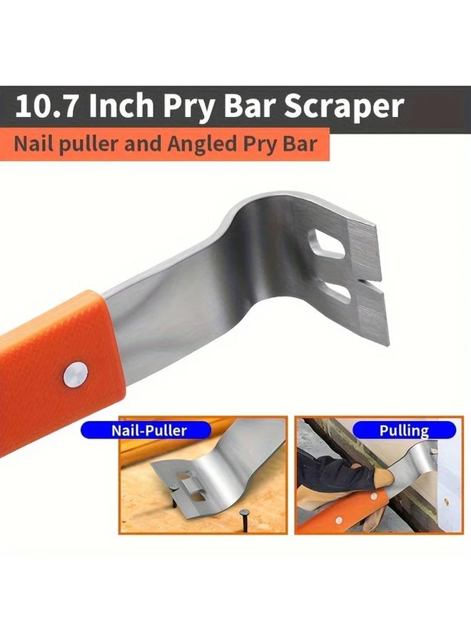 RUITOOL 1 PC Heavy Duty Pry Bar With M4 M6 Hex Socket And Angle Head For Nail Removal Board Separation - Image 3