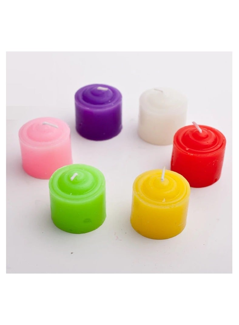 Boxwoods Multicolor 72 Pieces Scented Votive Candle Set For Wedding Anniversary And Birthday Party Decoration - Image 2