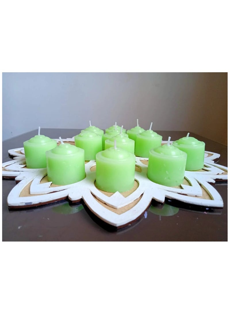 Boxwoods Multicolor 72 Pieces Scented Votive Candle Set For Wedding Anniversary And Birthday Party Decoration - Image 4