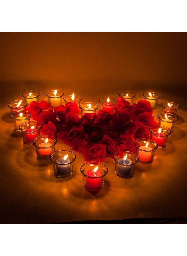 Boxwoods Multicolor 72 Pieces Scented Votive Candle Set For Wedding Anniversary And Birthday Party Decoration - Image 5