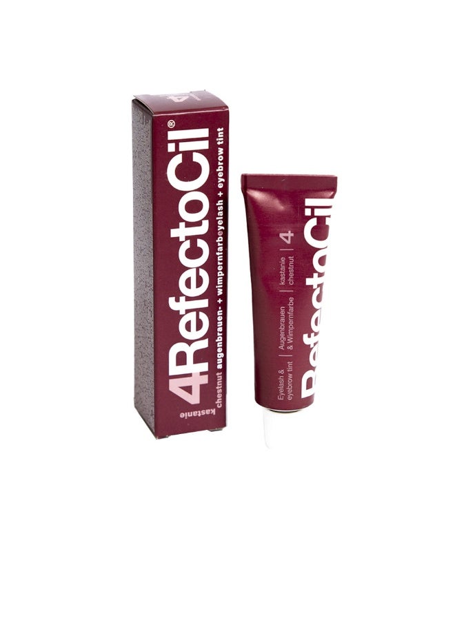 Refectocil Eyelash And Eyebrow Tint Color 4 Chestnut 15ml - Image 1