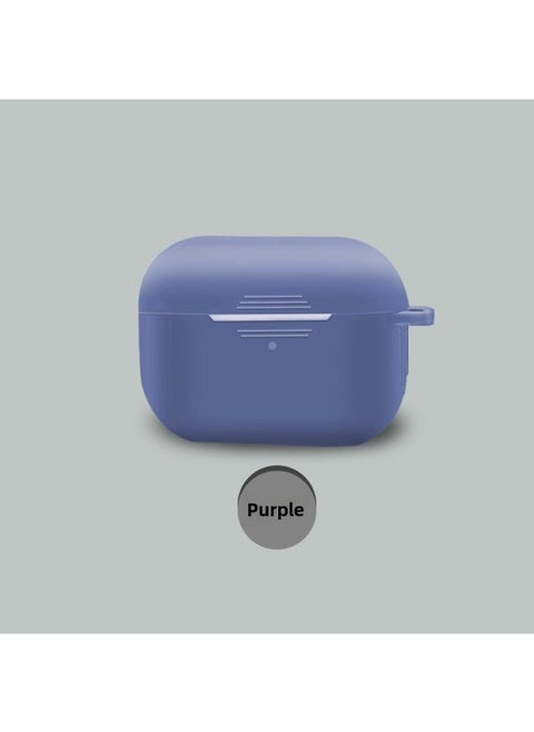 Protective Case For Airpods Pro Apple Third Generation Airpodspro2 Wireless Headset Silicone Protective Case-Color:2107C Purple-Applicable Model:Airpods Pro2 (without Ears, One-piece)