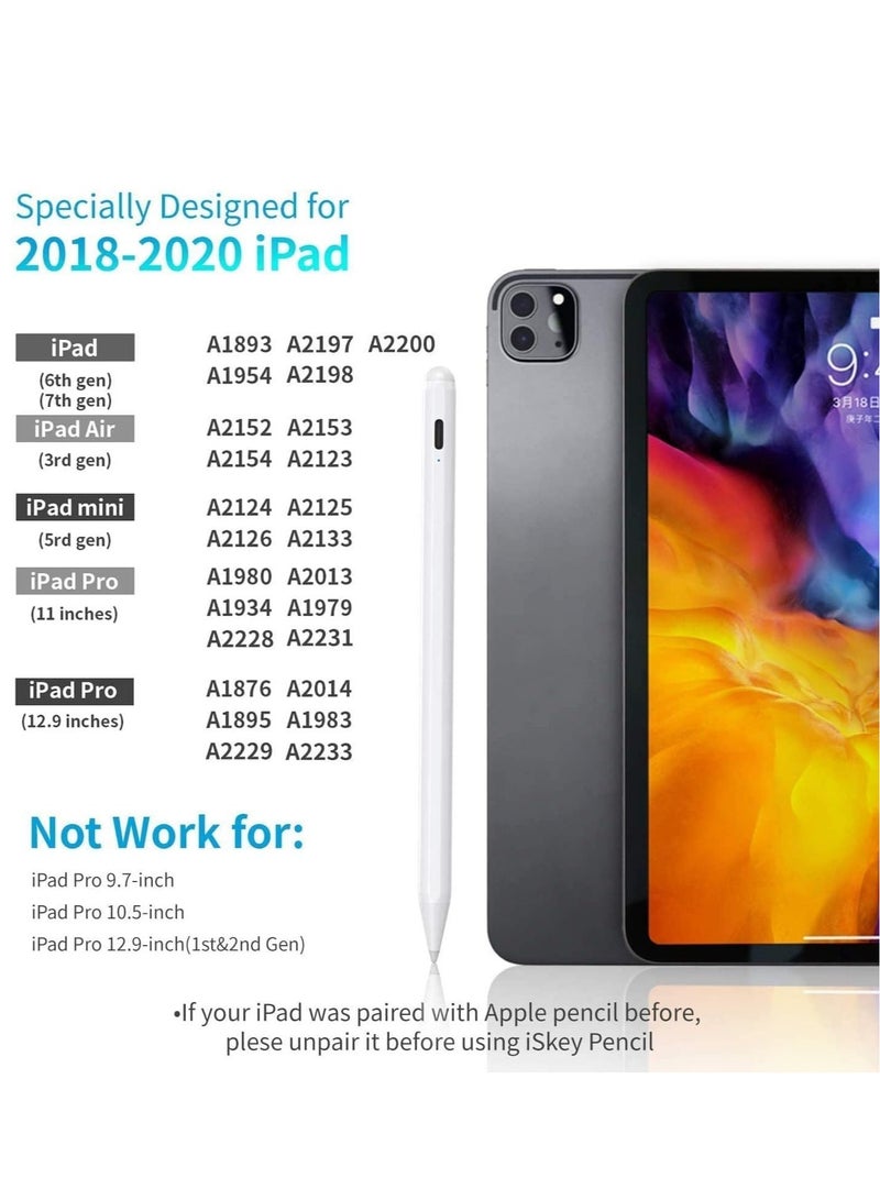 ELTRAZONE Stylus Pen for iPad with Palm Rejection and 2 Nibs, Active Pencil Compatible (2018-2021) iPad Pro (11/12.9 Inch),iPad 6th/7th Gen,iPad Mini 5th Gen,iPad Air 3rd Gen for Precise Writing/Drawing - Image 4