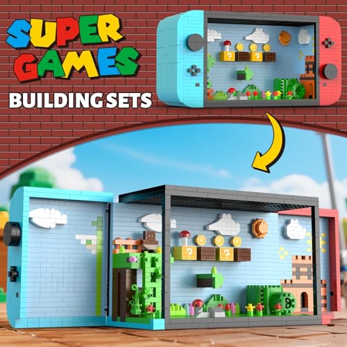Vziimo Super Player Game Building SetsCool Building Blocks Kits for Adults Openable and Closed 3D Anime Scene Model Creative Idea Gift for Teens 14 1528 Pieces - Image 5
