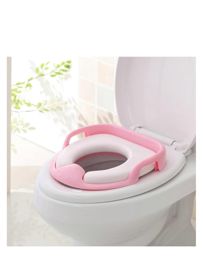 Generic TOYS-EGYPT Potty Training Seat, Baby Potty Seat, Travel Potty Seat, Toilet Seat for Girls and Boys, Toilet Training Seat. (Pink)  - Image 1