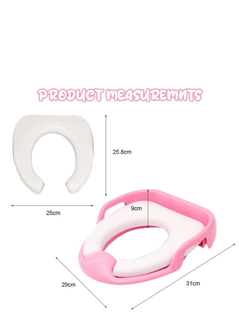 Generic TOYS-EGYPT Potty Training Seat, Baby Potty Seat, Travel Potty Seat, Toilet Seat for Girls and Boys, Toilet Training Seat. (Pink)  - Image 5