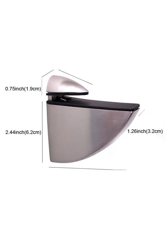 XVL 14 Inch Bathroom Glass Shelf Brushed Nickel - Image 3