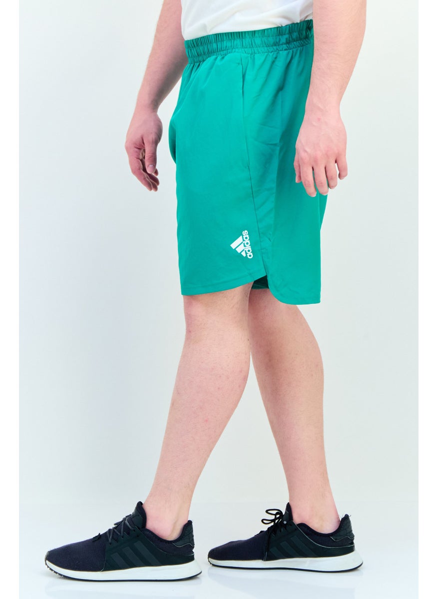 Adidas Men Sportswear Fit 9 Inseam Training Shorts, Green  - Image 2