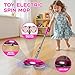 BLAXTEM Kids Electric Spray Spin Mop Toy Rechargeable Cordless Electric Mop WWater Sprayer LED Headlight for Children Ages 3 4 5 6 Boys Girls Cleaning Toy for Pretend Play Rose Red - Image 4