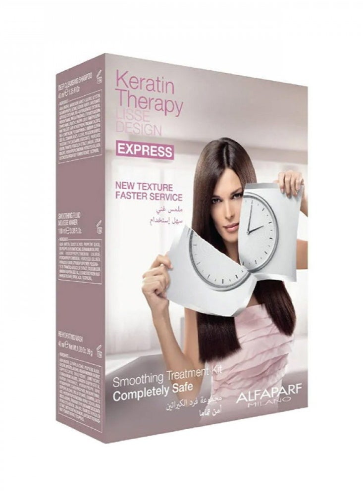 ALFAPARF MILANO Keratin Therapy Smoothing Treatment Kit Lisse Design Express  - Image 2