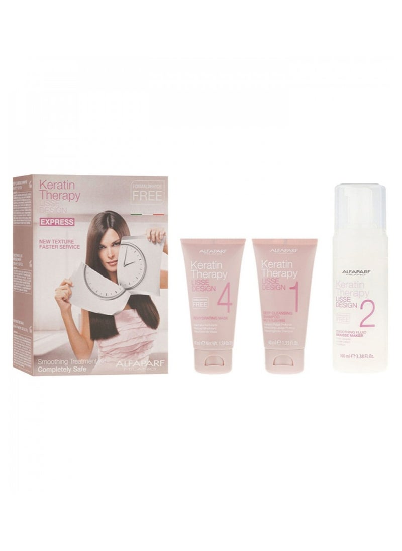 ALFAPARF MILANO Keratin Therapy Smoothing Treatment Kit Lisse Design Express  - Image 4