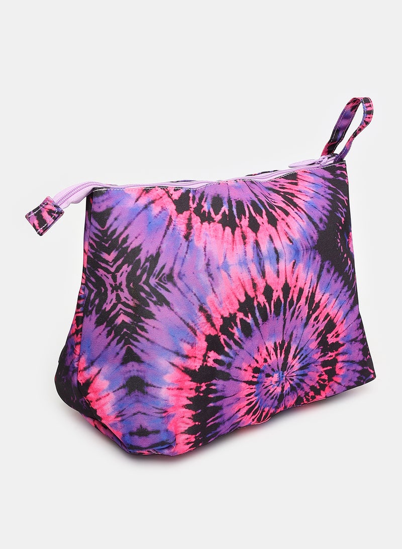 CUBS Purple & Black Tie Dye clutch  bag - Image 2