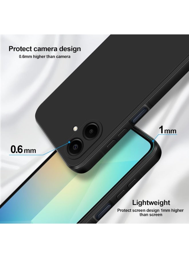 ACLIX Premium Liquid Silicone Case for Samsung Galaxy A07Slim Fit, Soft Touch with Microfiber Lining & Enhanced Camera Protection - Durable & Anti-Fingerprint | Black - Image 4