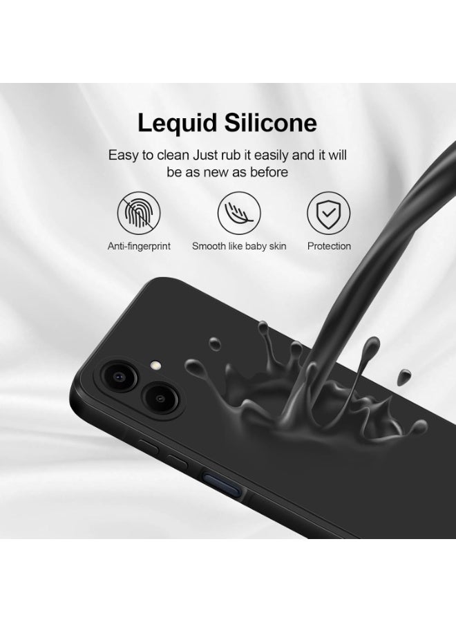 ACLIX Premium Liquid Silicone Case for Samsung Galaxy A07Slim Fit, Soft Touch with Microfiber Lining & Enhanced Camera Protection - Durable & Anti-Fingerprint | Black - Image 3