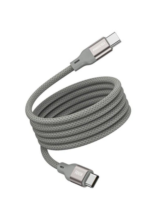 ريتشي كابل شحن مغناطيسي سريع من النوع C إلى النوع C بقوة 65 وات - S23CC - Image 1