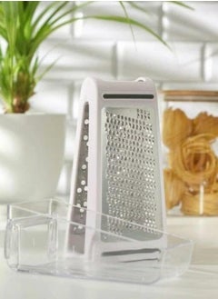 Generic Cheese Grater Box | 2 Sided Stainless Steel Vegetable Slicer Food Processor - Household Vegetable Slicer for Vegetables, Cheese, Chocolate and Lemon Dabb  - Image 2